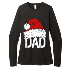 Christmas Santa Hat Dad Womens CVC Long Sleeve Shirt