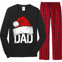 Christmas Santa Hat Dad Long Sleeve Pajama Set