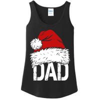 Christmas Santa Hat Dad Ladies Essential Tank