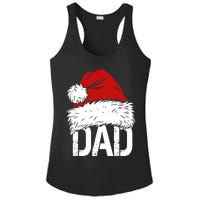 Christmas Santa Hat Dad Ladies PosiCharge Competitor Racerback Tank