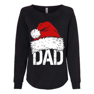 Christmas Santa Hat Dad Womens California Wash Sweatshirt