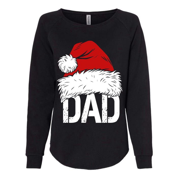 Christmas Santa Hat Dad Womens California Wash Sweatshirt