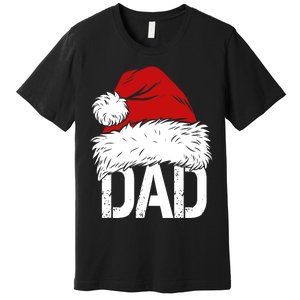 Christmas Santa Hat Dad Premium T-Shirt