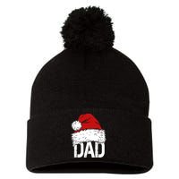 Christmas Santa Hat Dad Pom Pom 12in Knit Beanie