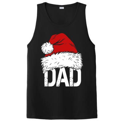 Christmas Santa Hat Dad PosiCharge Competitor Tank