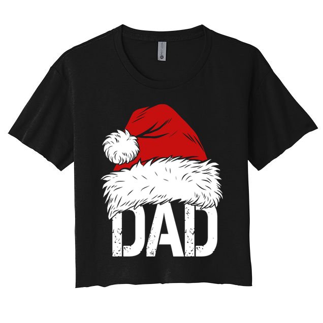 Christmas Santa Hat Dad Crop Top