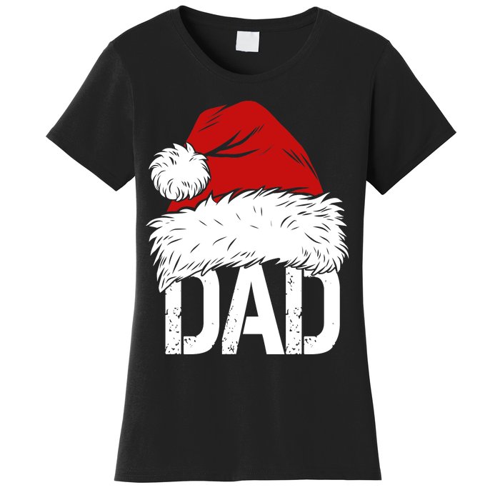 Christmas Santa Hat Dad Women's T-Shirt