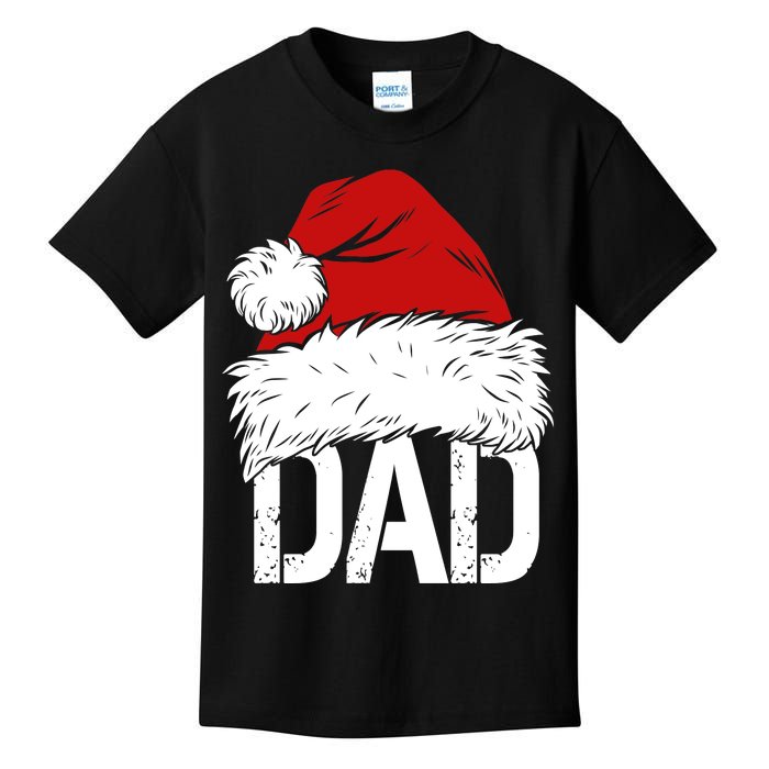 Christmas Santa Hat Dad Kids T-Shirt