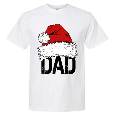 Christmas Santa Hat Dad Garment-Dyed Heavyweight T-Shirt