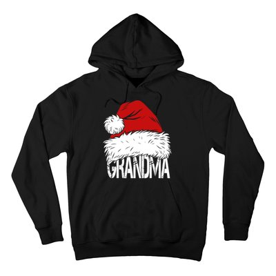 Christmas Santa Hat Grandma Hoodie