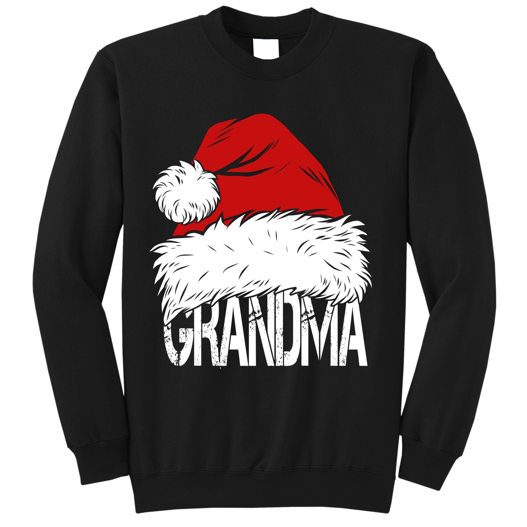 Christmas Santa Hat Grandma Sweatshirt