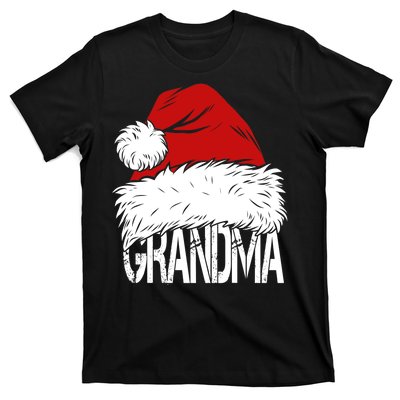 Christmas Santa Hat Grandma T-Shirt