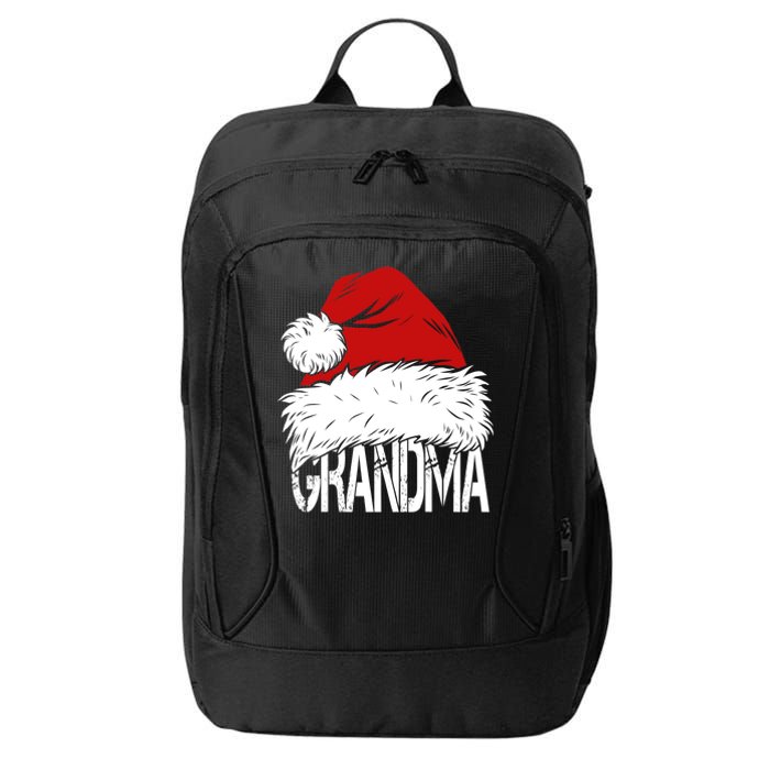 Christmas Santa Hat Grandma City Backpack