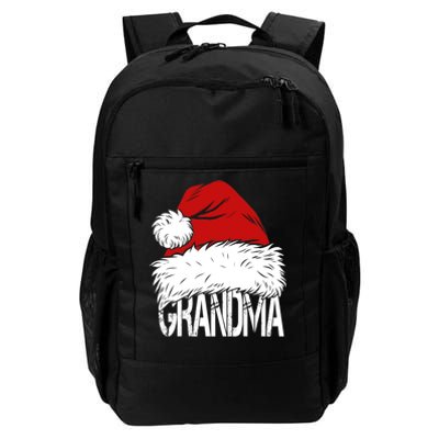 Christmas Santa Hat Grandma Daily Commute Backpack