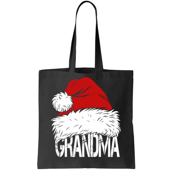 Christmas Santa Hat Grandma Tote Bag