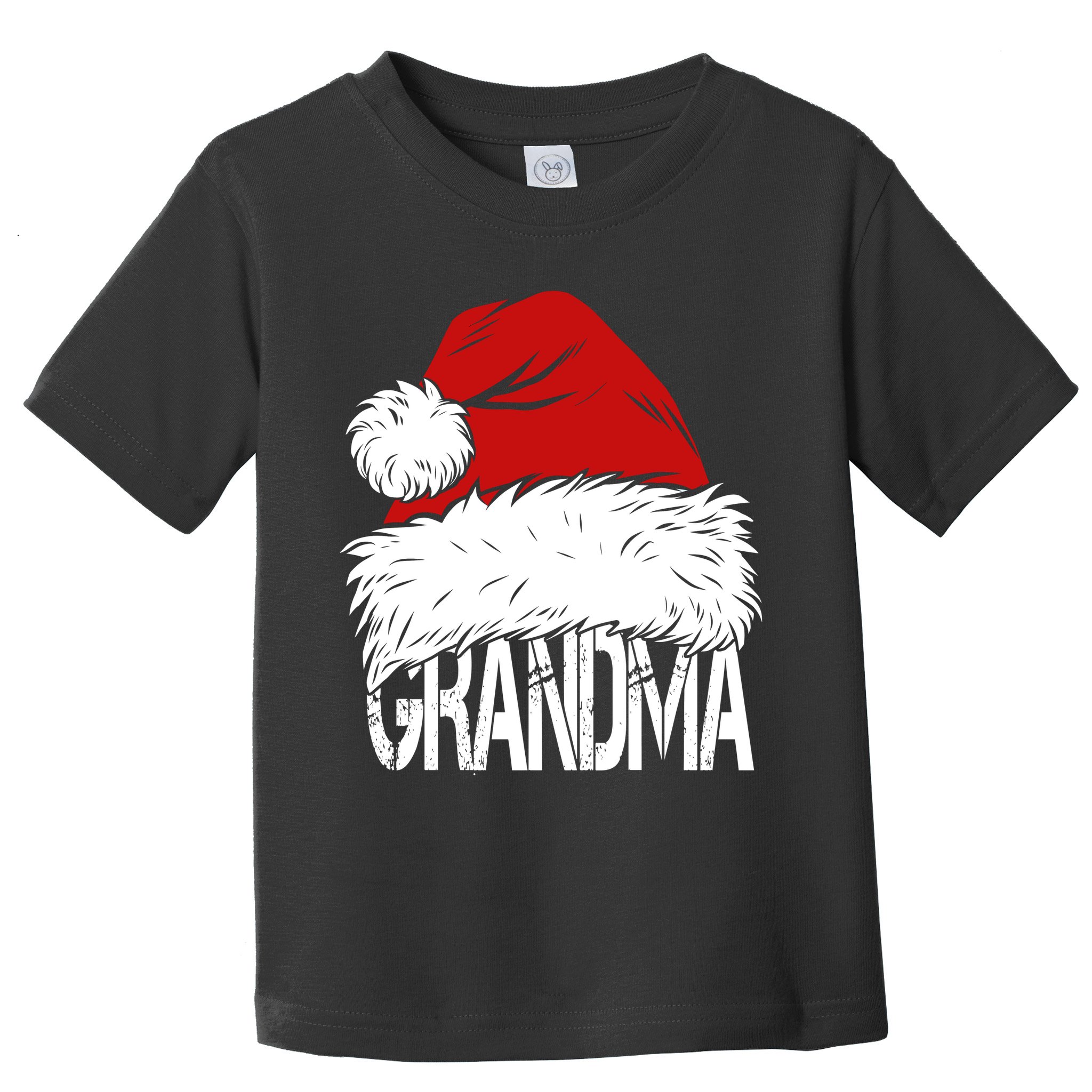 Christmas Santa Hat Grandma Toddler T-Shirt