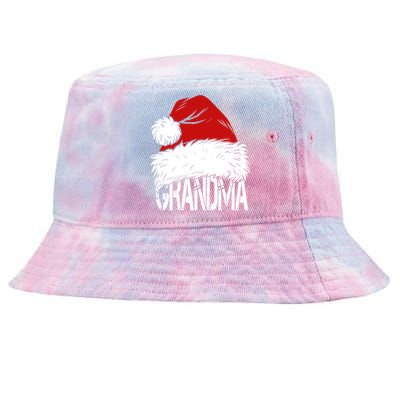 Christmas Santa Hat Grandma Tie-Dyed Bucket Hat