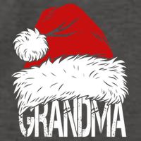 Christmas Santa Hat Grandma Vector Backpack