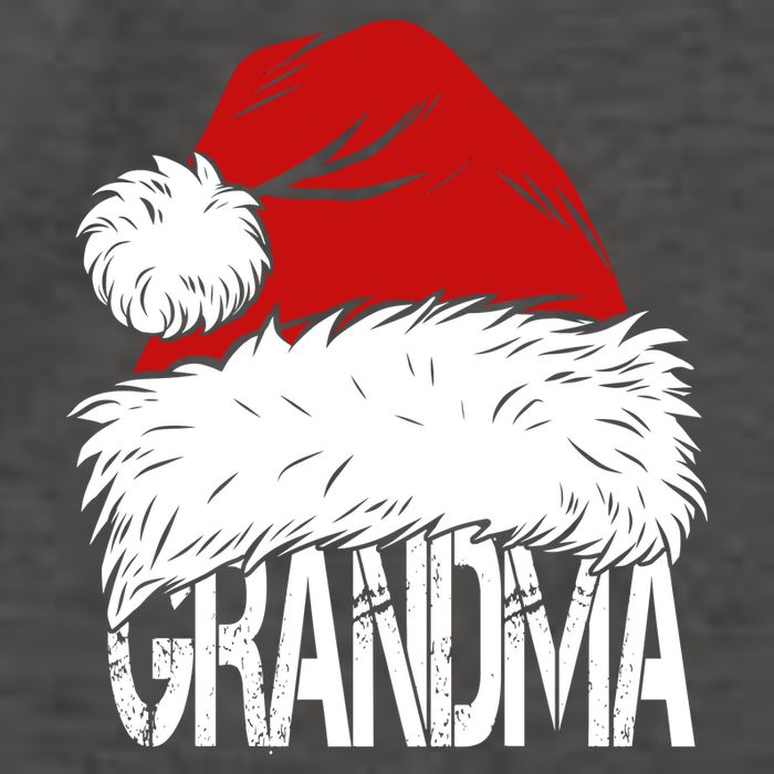 Christmas Santa Hat Grandma Vector Backpack