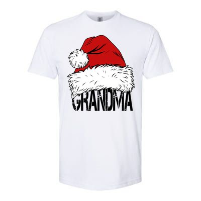 Christmas Santa Hat Grandma Softstyle® CVC T-Shirt