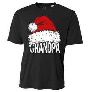 Christmas Santa Hat Grandpa Cooling Performance Crew T-Shirt