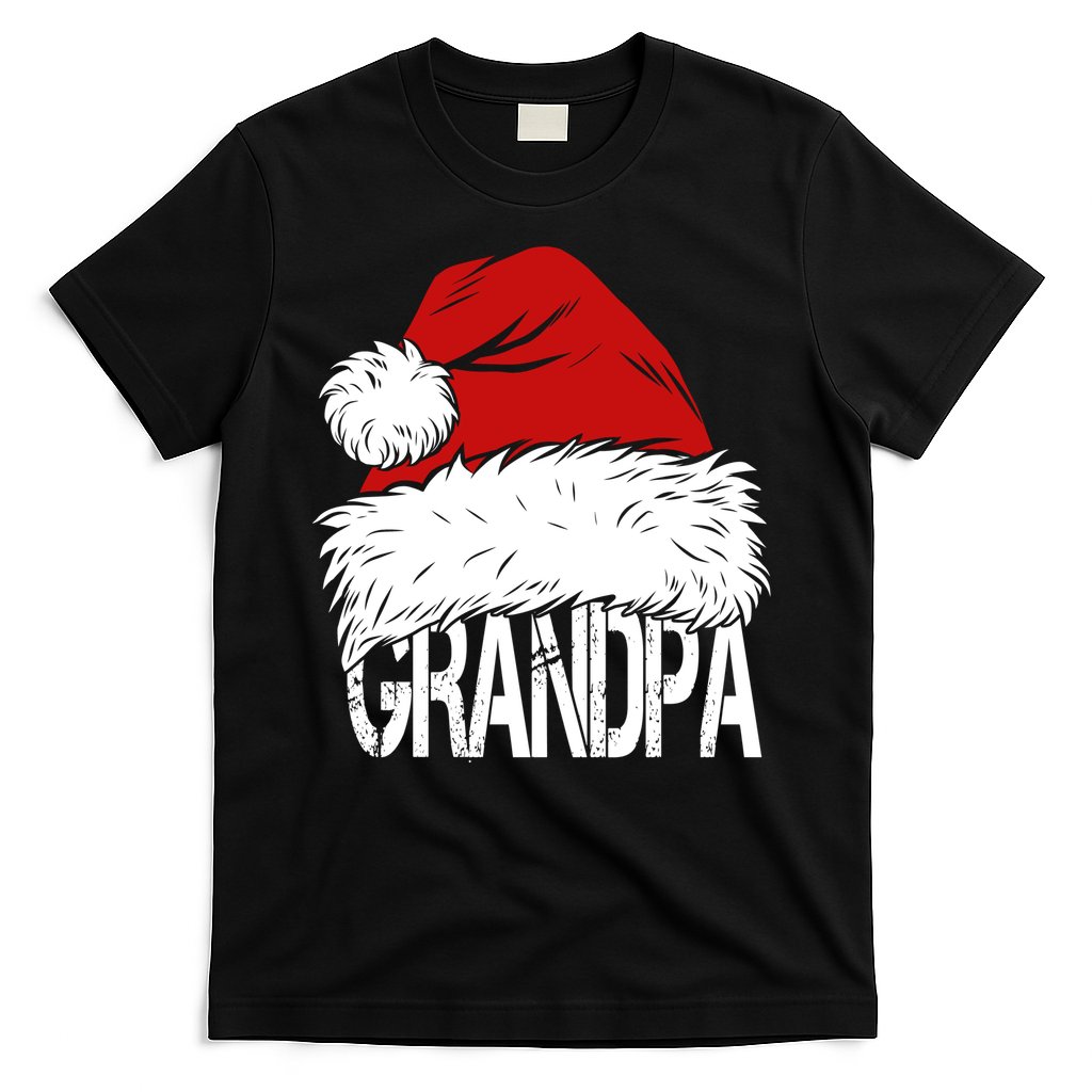 Christmas Santa Hat Grandpa T-Shirt