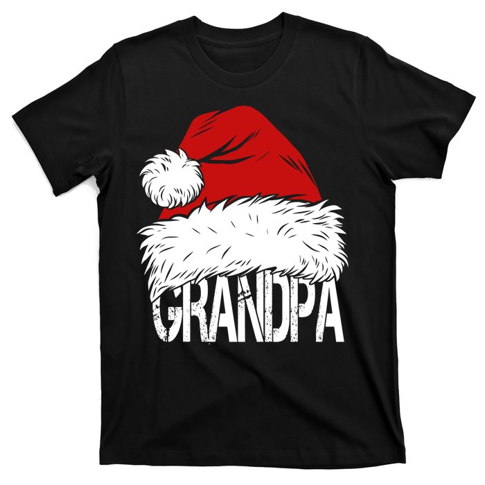 Christmas Santa Hat Grandpa T-Shirt