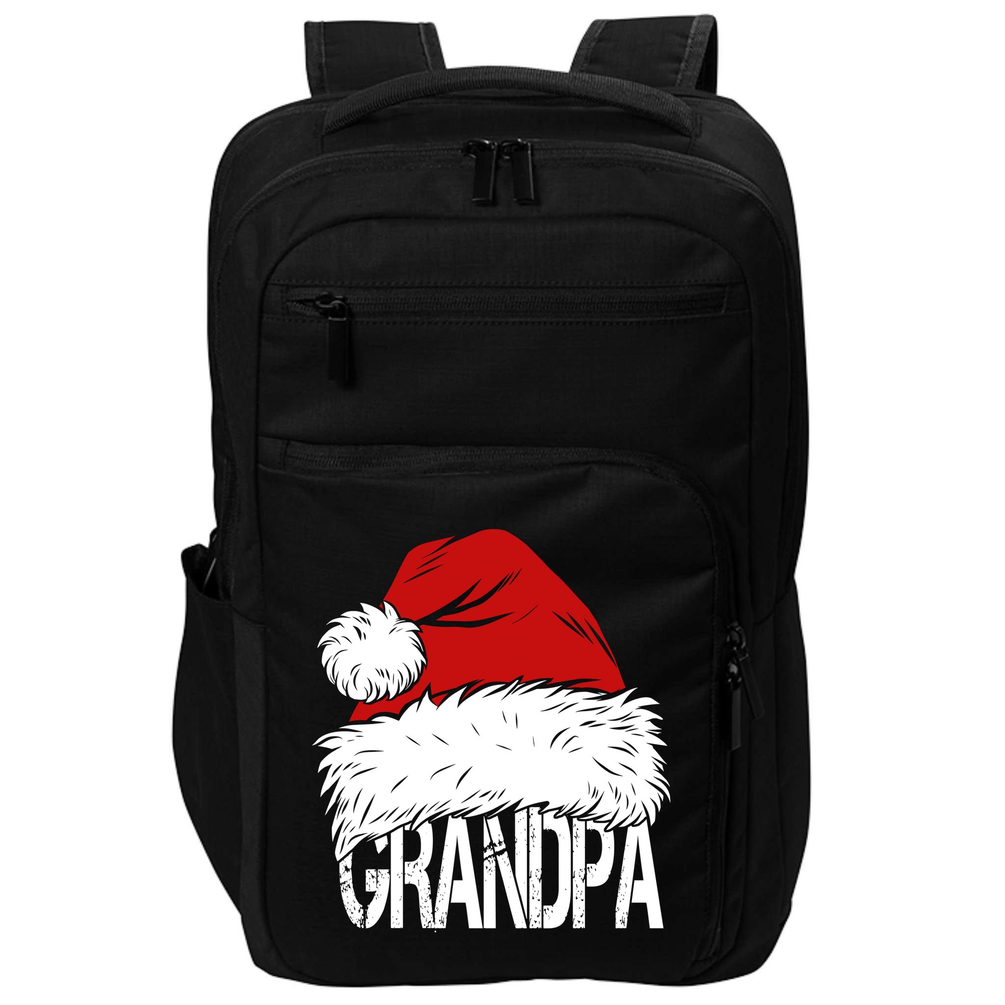 Christmas Santa Hat Grandpa Impact Tech Backpack