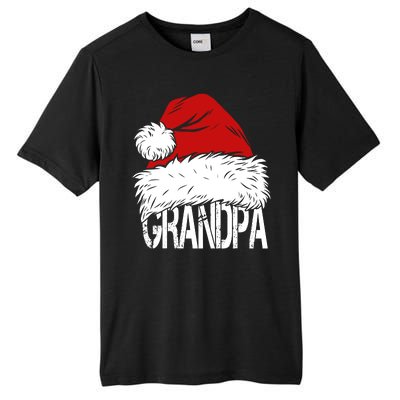 Christmas Santa Hat Grandpa Tall Fusion ChromaSoft Performance T-Shirt