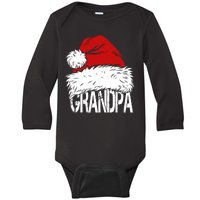 Christmas Santa Hat Grandpa Baby Long Sleeve Bodysuit