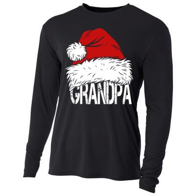 Christmas Santa Hat Grandpa Cooling Performance Long Sleeve Crew