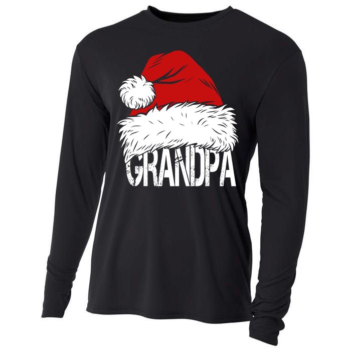 Christmas Santa Hat Grandpa Cooling Performance Long Sleeve Crew