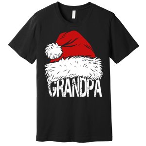 Christmas Santa Hat Grandpa Premium T-Shirt