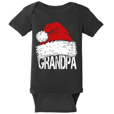 Christmas Santa Hat Grandpa Baby Bodysuit