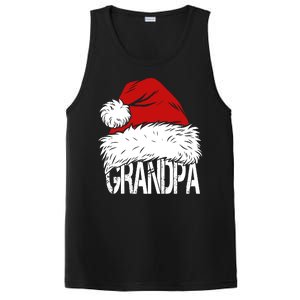 Christmas Santa Hat Grandpa PosiCharge Competitor Tank