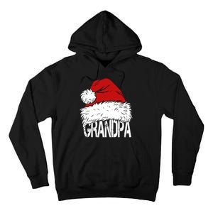 Christmas Santa Hat Grandpa Tall Hoodie