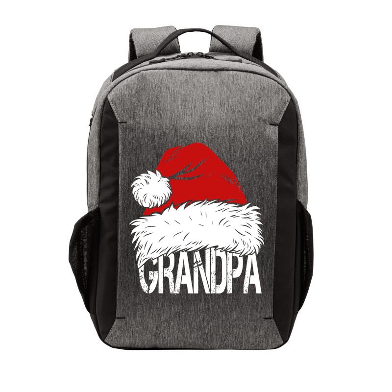 Christmas Santa Hat Grandpa Vector Backpack