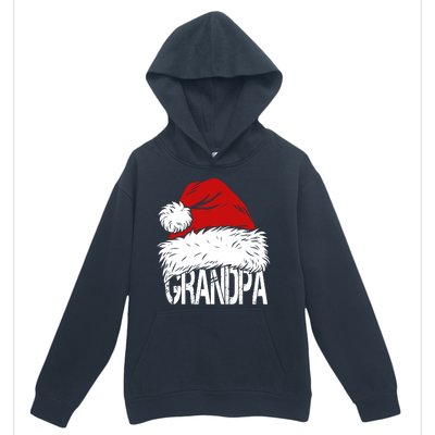 Christmas Santa Hat Grandpa Urban Pullover Hoodie