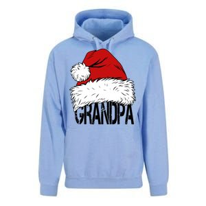 Christmas Santa Hat Grandpa Unisex Surf Hoodie