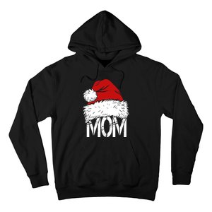 Christmas Santa Hat Mom Hoodie