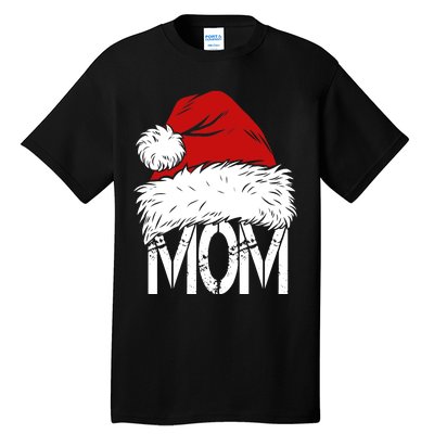 Christmas Santa Hat Mom Tall T-Shirt