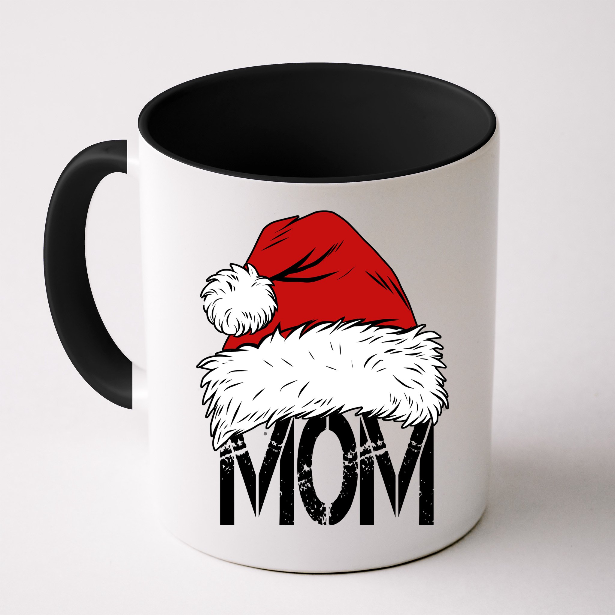 Christmas Santa Hat Mom Mug