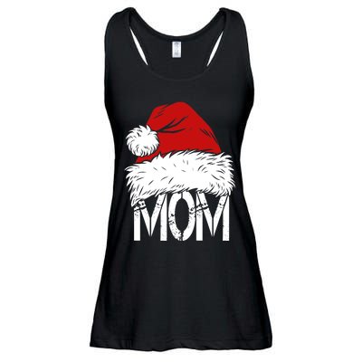 Christmas Santa Hat Mom Ladies Essential Flowy Tank