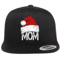 Christmas Santa Hat Mom Flat Bill Trucker Hat