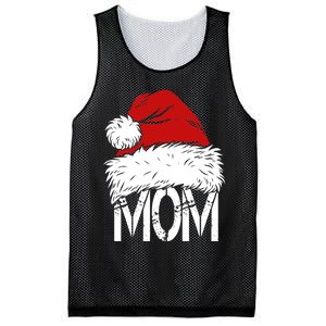 Christmas Santa Hat Mom Mesh Reversible Basketball Jersey Tank