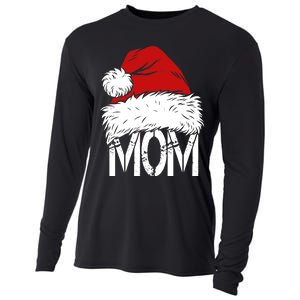 Christmas Santa Hat Mom Cooling Performance Long Sleeve Crew