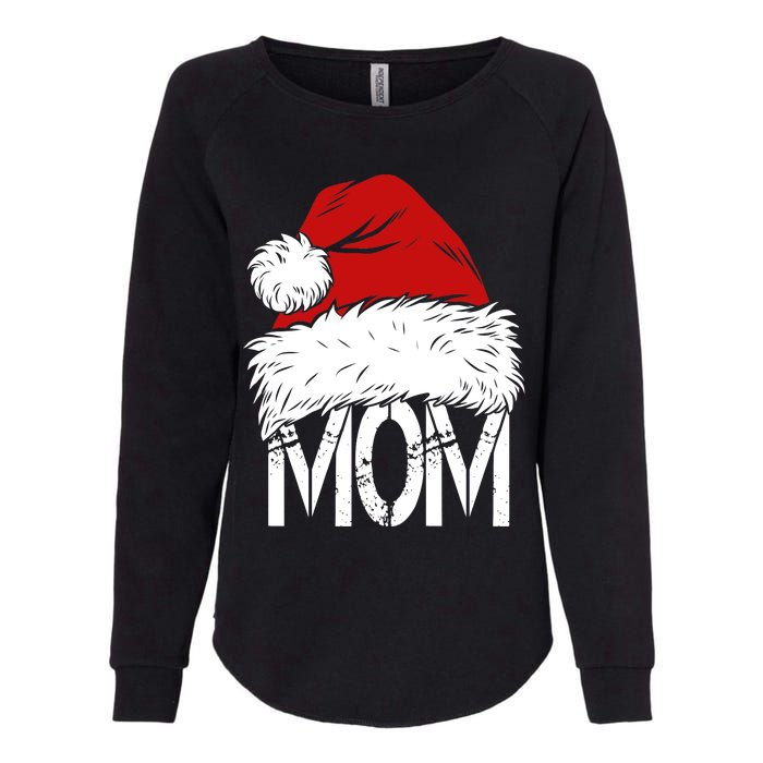 Christmas Santa Hat Mom Womens California Wash Sweatshirt