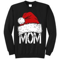 Christmas Santa Hat Mom Tall Sweatshirt