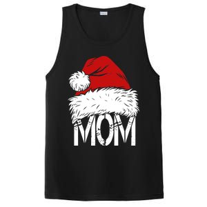 Christmas Santa Hat Mom PosiCharge Competitor Tank