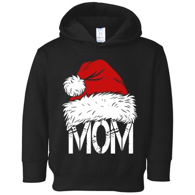 Christmas Santa Hat Mom Toddler Hoodie